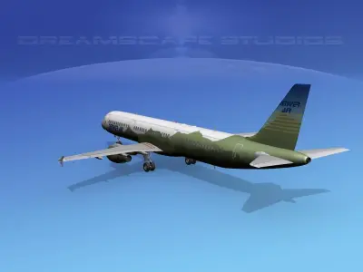 Airbus A321 Denver Air 3D model