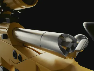 COD Bo2 ballista sniper high poly 3D model