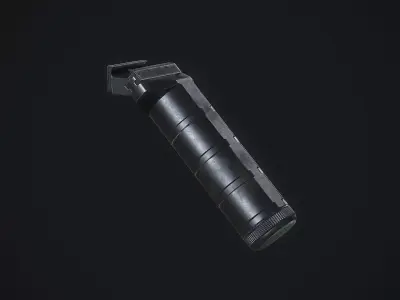 ZENITH VERTICAL SHORT GRIP  45 ANGLED Low-poly 3D model