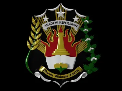 Logo Akademi Kepolisian 3D model