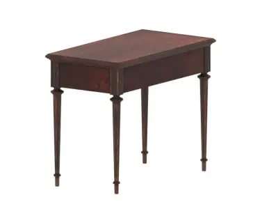 red antique table 3D model