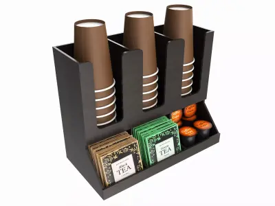 Coffee and tea station organizer 3D model