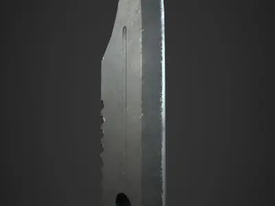 Army Knife with case Low-poly 3D model