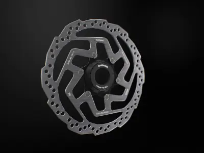 MTB Disc Brake Rotor Low-poly 3D model