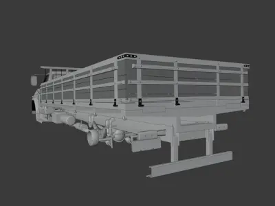 Truck old D60  chev 3D model