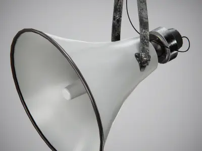 Military Horn Speaker Siren Low-poly 3D model