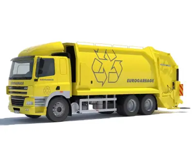 DAF CF 85 Garbage Truck 3D model