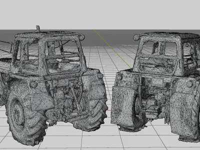 Two Old Tractors 3D model