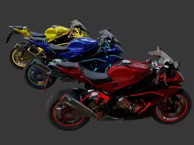 Motorcycle 3 Color Pack  3D model