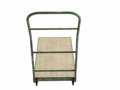 The cart metal dolly on wheels 3D model