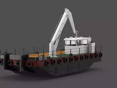 MultiCat Workboat 3D model