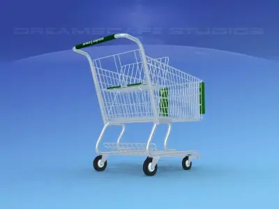 Shopping Cart 3D model 13