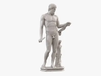 Munich King Roman Sculpture 3D model