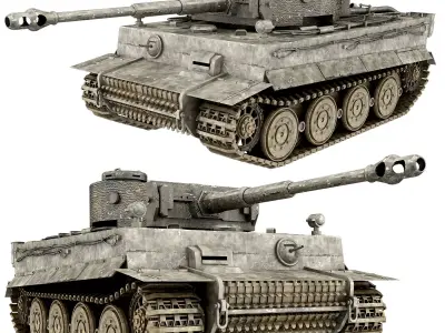 military tank Low-poly 3D model from CGTrader - Low-poly