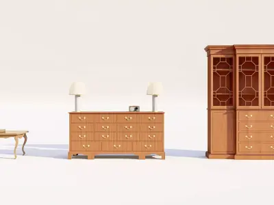 Neoclassical Furniture Set for High End Interiors 3D model