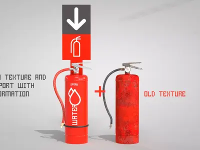 Extinguisher Water New 3D model