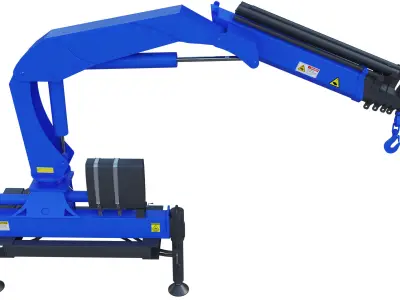 Crane Rigged 3D model