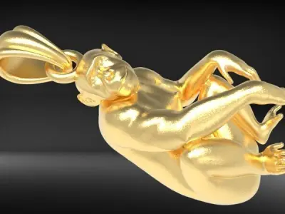 Monkey Pendant  3D print model