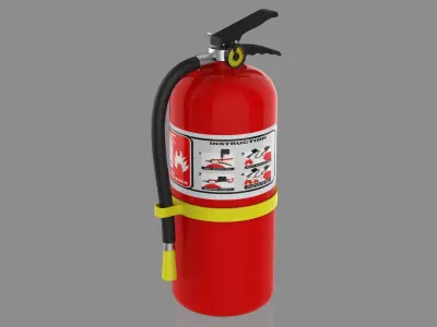 fire extinguisher 3D model 26