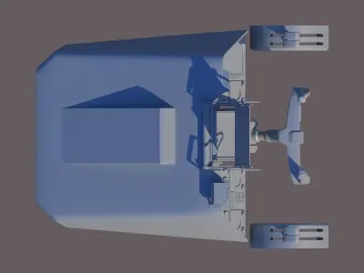Aircraft cockpit control panel - EFIS 3D model