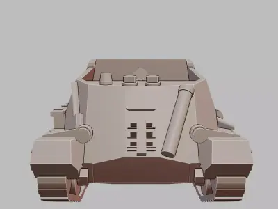 Archer Tank 3D Printable British Tank Destroyer Model 3D print model