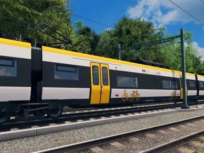 Modern German Train - Siemens Mireo Bwegt Low-poly 3D model