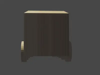 Wooden train low-poly 3D model purchase