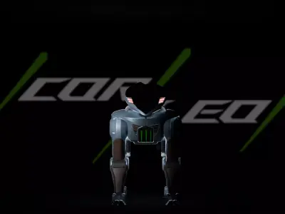 Kawasaki CORLEO Futuristic Motorcycle Low-poly 3D model