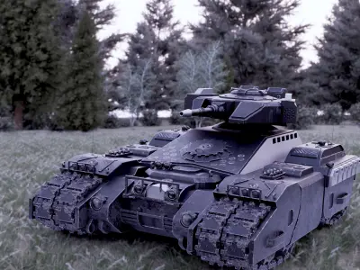 Futuristic Tank 3D model