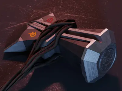 Stormbreaker hobbit axe Low-poly 3D model