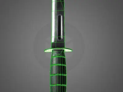 Combat Knife FBX - 2048px  Low-poly 3D model