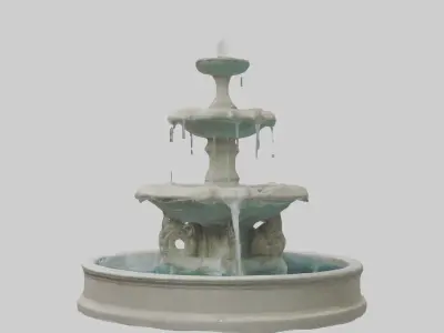 Fountain Model Low-poly 3D model