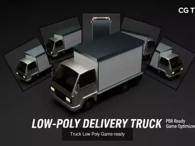  Low Poly 4-Vehicle Starter Pack