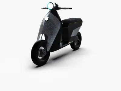 Luxury Electric Scooter Concept Modern Urban Mobility 3D Model 3D model