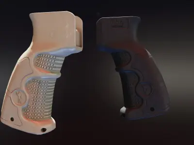 CAA G47 pistol grip Low-poly 3D model