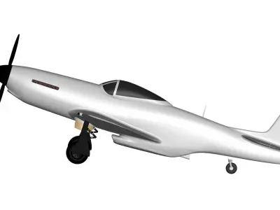 P-51D  Mustang 3D model