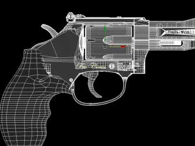 Gun magnum 357 3D model