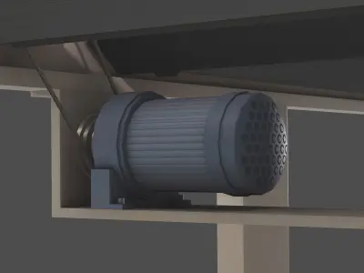 Conveyor Low-poly 3D model