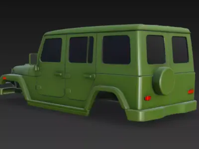Jeep body 3d model 3D model by im3dking