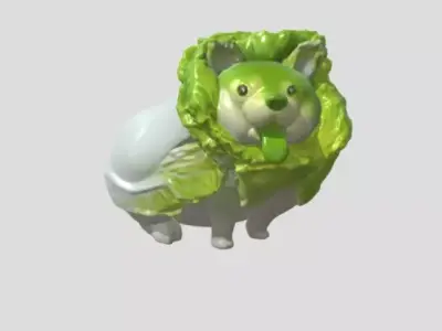 Vegetable Dog by Tripo Free 3D model