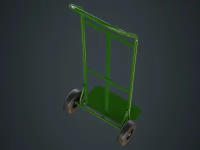Hand Truck 4 Untextured 3D model