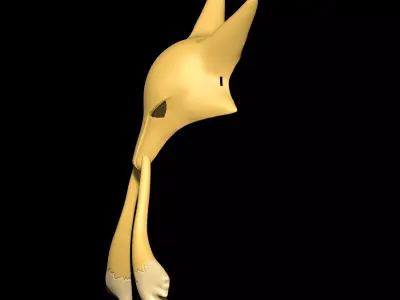 Pokemon Abra Kadabra mask 3D print model