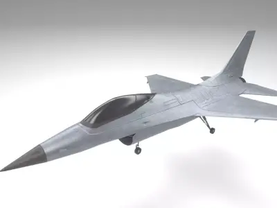 Military F16 Fighter Jet Low-poly 3D model