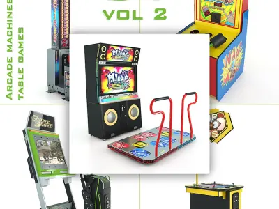  Arcade game machines and table games 5in1 vol 2 