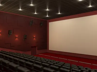 Movie Theater 3D model purchase