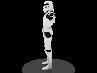 Star Wars Rogue One-Solo Stormtrooper Armor 3D print model Low-poly 3D model