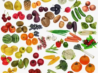  Mega Fruit and Vegatable Collection 50 in 1 