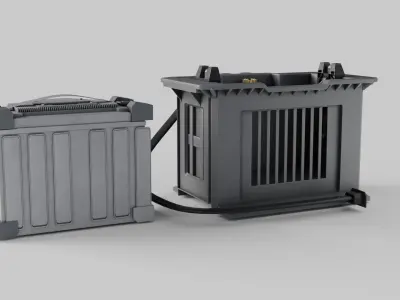 DJI Cooling Station With Battery DB1050 3D model