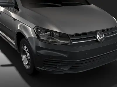 Volkswagen Caddy Panel Van L2 2RD 2017 3D model