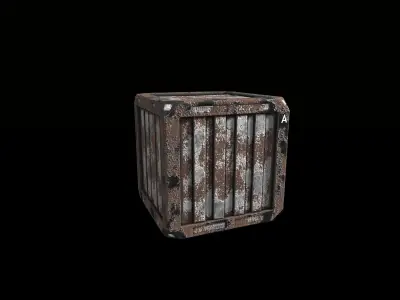PBR Sci-fi Box  Low-poly 3D model